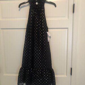 NEW Navy with Gold shimmer Dress Size 10
